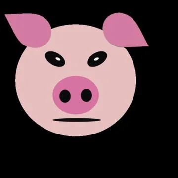 Pig snout 库存插图