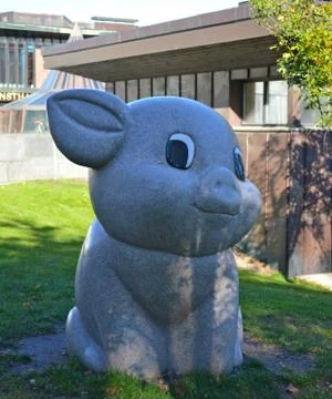 Pig Statue 写真素材