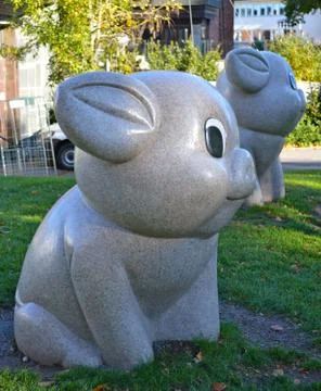 Pig Statue Stock Photos