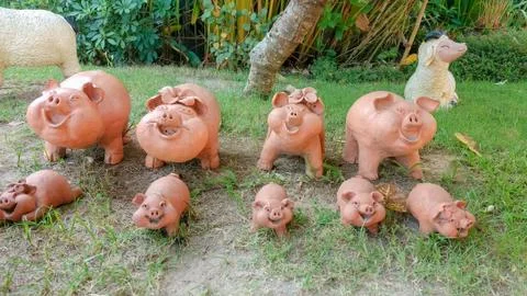 Pig statue Stock Photos