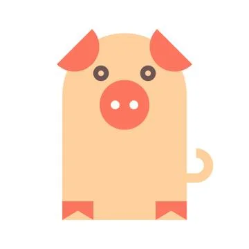 Pig symbol Illustrazione stock