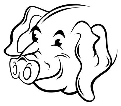 Pig symbol Stock Illustration