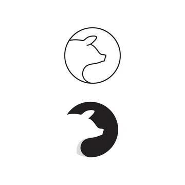 Pig symbol Template vector icon illustration Stock Illustration