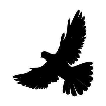 Pigeon Flat Design Vector Illustration Ilustração Stock