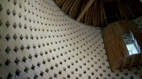 Pigeon house interior Stock Footage 46401556