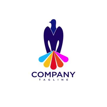 Pigeon logo Stock Illustration