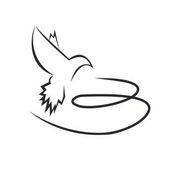 Pigeon logo Stock Illustration