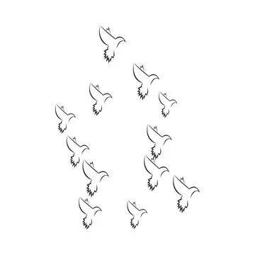 Pigeon logo Stock Illustration