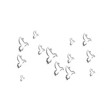 Pigeon logo Stock Illustration