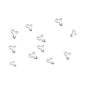 Pigeon logo Stock Illustration