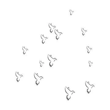 Pigeon logo Stock Illustration