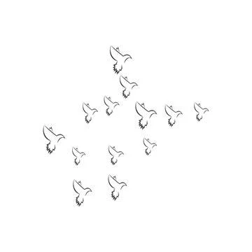 Pigeon logo Stock Illustration