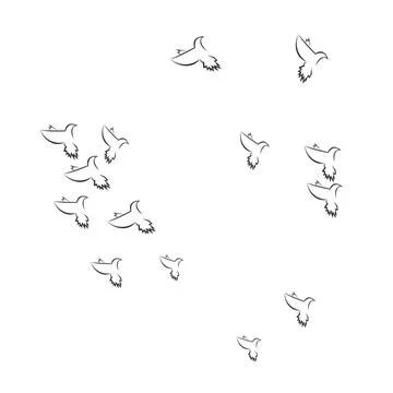Pigeon logo Stock Illustration