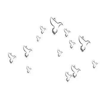 Pigeon logo Stock Illustration