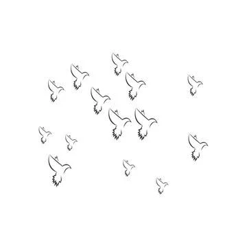 Pigeon logo Stock Illustration