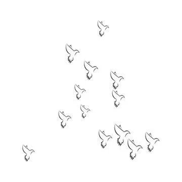 Pigeon logo Stock Illustration