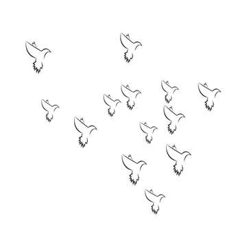 Pigeon logo Stock Illustration