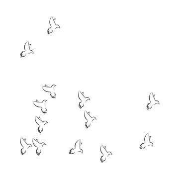 Pigeon logo Stock Illustration