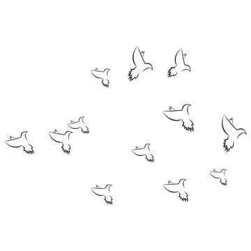 Pigeon logo Stock Illustration