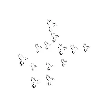 Pigeon logo Stock Illustration