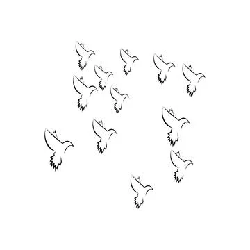 Pigeon logo Stock Photos