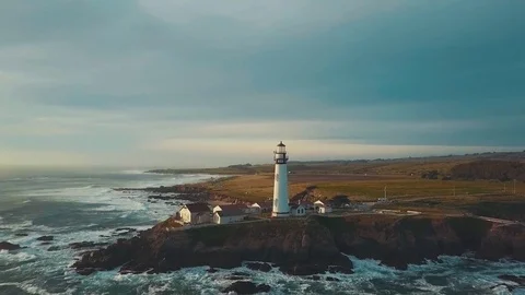 Pigeon Point Light House 库存影片 74845123