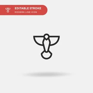 Pigeon Simple vector icon. Illustration symbol design template for web mobile Illustrazione stock