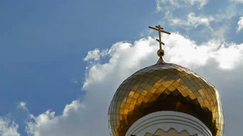 Pigeon Sitting on Cross Stock Footage 24754818