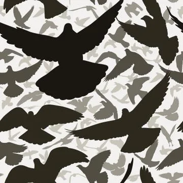 Pigeon tile Stock Illustration