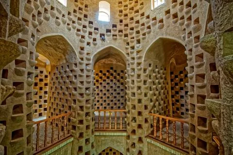 Pigeon tower interior Stock Photos