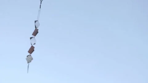 Pigeong scarers on the wind Stock Footage 264156019