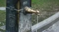 Pigeons Cool Off Water Flows Bronze Design Fountain Scala Square Italy Milan HD Footage