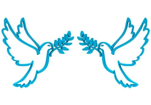 The pigeons Stock Illustration