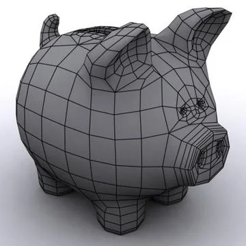 Piggy Bank 3D Model