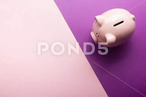 Piggy bank and dollar cash money. Business, finance, investment, saving and Stock-Fotos