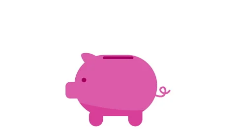 Piggy bank Stock Footage 136576639