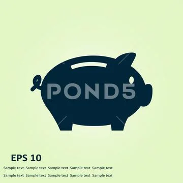 Piggy bank money. Stock Illustration