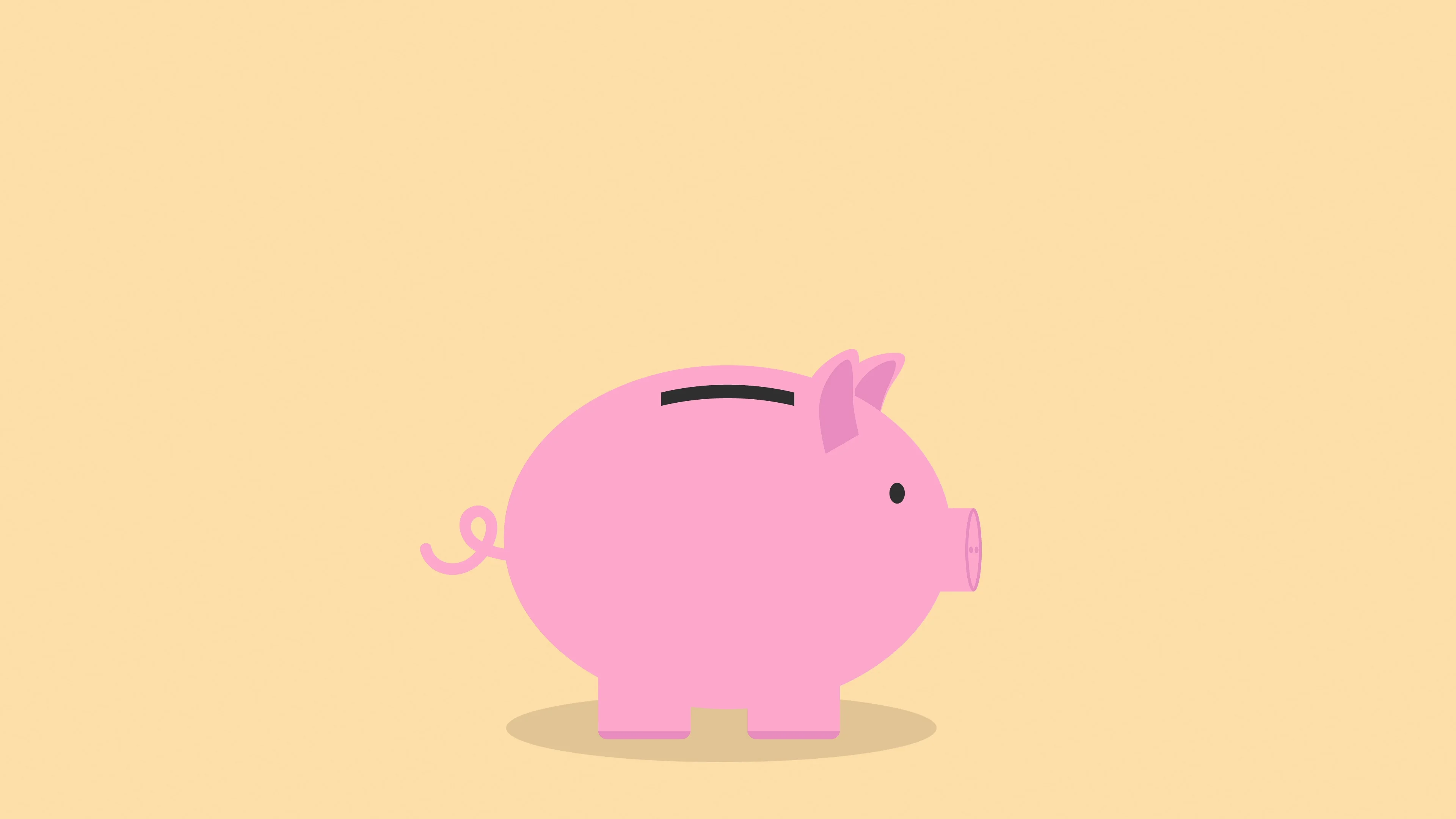 Piggy Bank Money Saving Cute Cartoon Loo... | Stock Video | Pond5