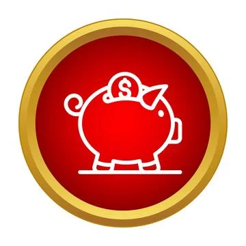 Piggy bank receiving coin symbolizing saving money 스톡 일러스트