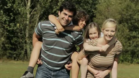 Piggyback Stock Footage 22637343