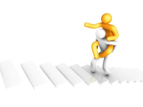 Piggyback Stock Illustration