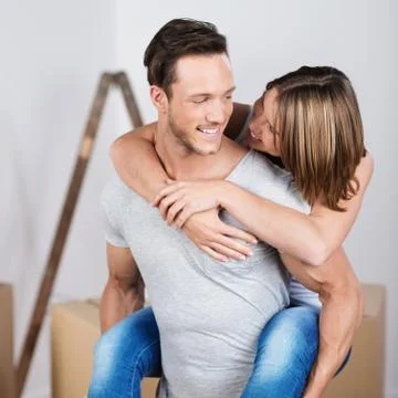 Piggyback ride Stock Photos
