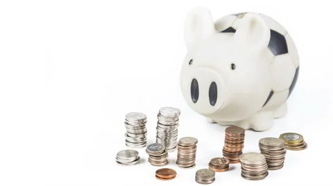 Piggybank timelapse Stock Footage 46866476