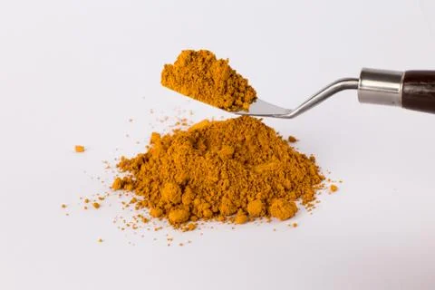 Pigment on a white background Stock Photos