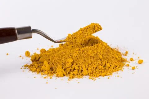 Pigment on a white background Stock Photos
