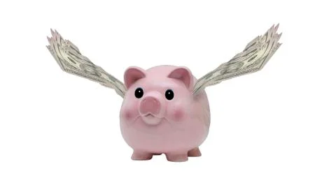 Pigs fly Stock Photos
