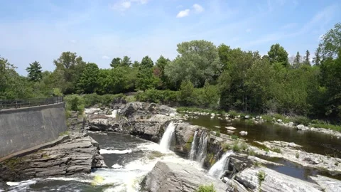 Pigs Hock Waterfall in Ottawa Stock Footage 133849833