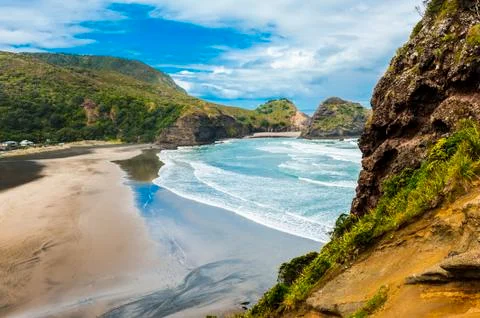 Piha beach Foto stock