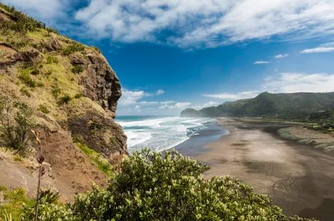 Piha beach Foto stock