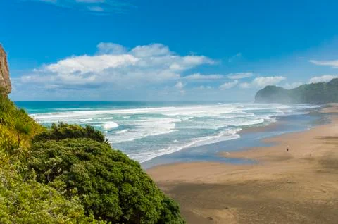 Piha beach Foto stock